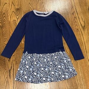 Vineyard Vines Seashell Navy White Kids Sunday Dinner Dress - Girls 14 L (NWT)
